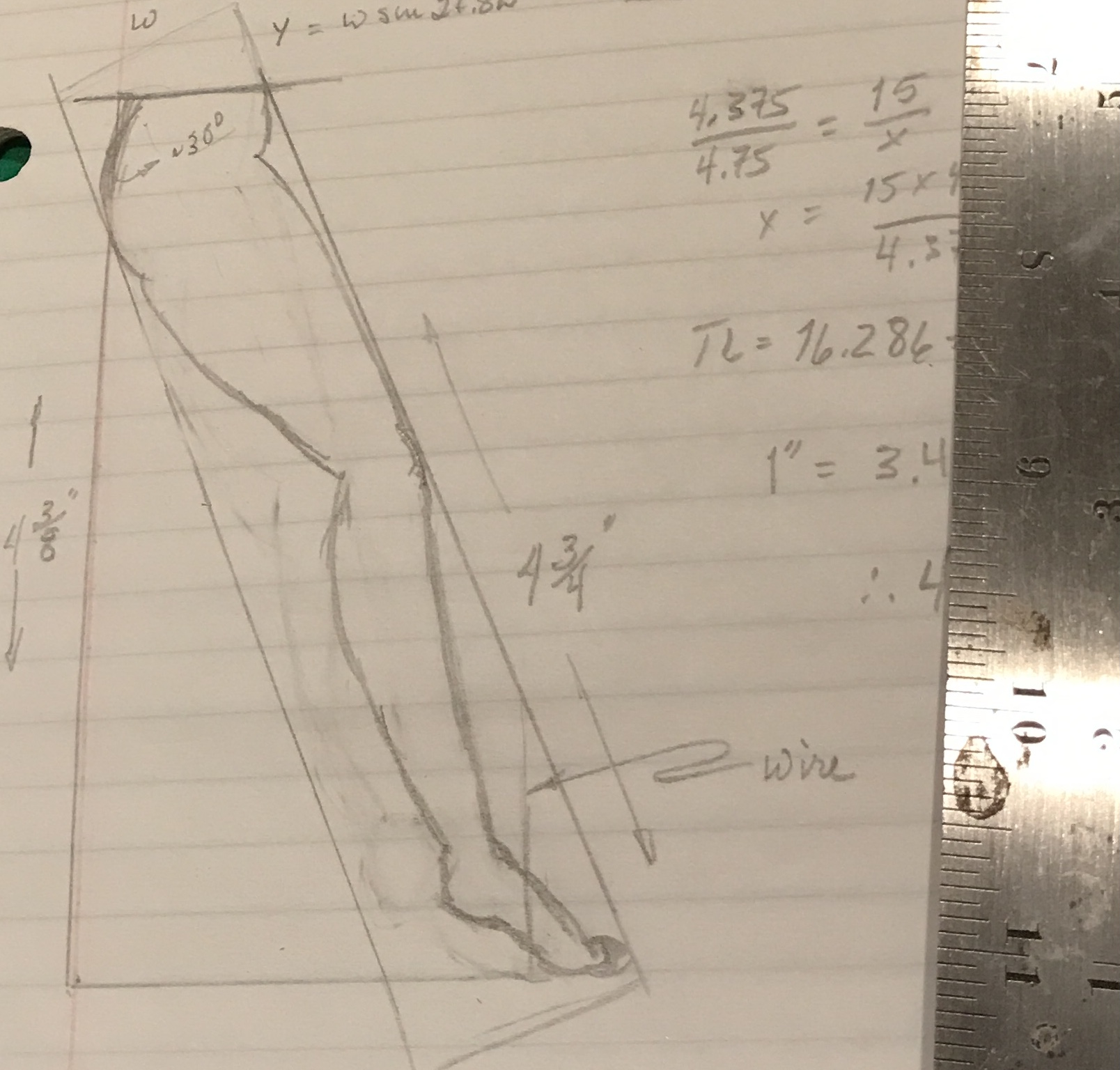 A plan for the legs